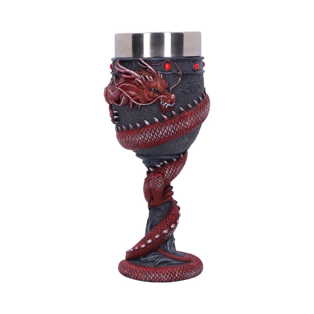 Nemesis Now - Dragon Coil Red Kelch - Mehrfarben